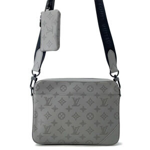 Louis Vuitton Monogram Shadow Black Duo Messenger Shoulder Bag